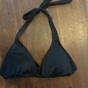 Black Halter Bikini Top